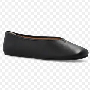 Riccardo Boccia Black Genuine Leather Flats - Made in Italy - Size 8
